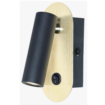 JS-SV-W/L 909 Black/White/Matt Gold/Matt Copper 3w Bedside Led Reading Wall Lights