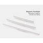 White magnetic floodlight — diffused linear, main light source