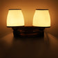 Wooden Metal Wall Light -2020-2W - Included Bulb