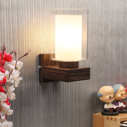 Wooden Wood Wall Light -S-171-1W - Included Bulb