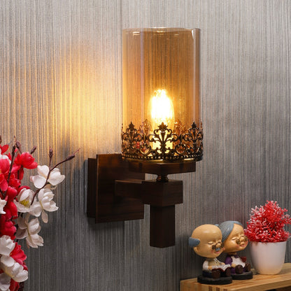 Wooden Wood Wall Light -S-220-1W - Included Bulb