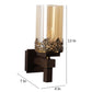 Wooden Wood Wall Light -S-220-1W - Included Bulb