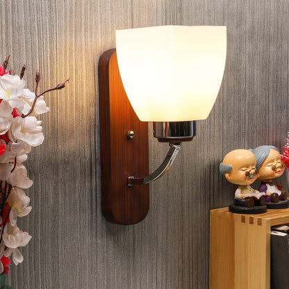 Wooden Metal Wall Light -S-229-1W - Included Bulb