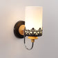 Black Wood- Metal Wall Light -S-237-1W - Included Bulb