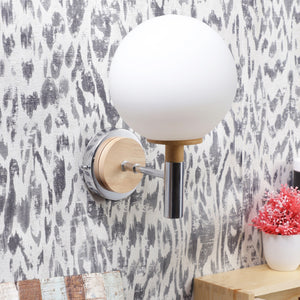 Silver Metal Wall Light -S-239-1W - Included Bulb