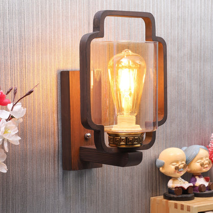 Wooden Wood Wall Light -S-278-1W - Included Bulb