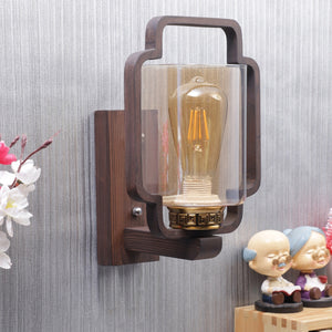 Wooden Wood Wall Light -S-278-1W - Included Bulb