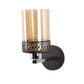 Andre Metal Wall Mounted Uplight Sconce (Black) | 286-1W | Included Bulb | Eliante by Jainsons Lights