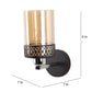 Andre Metal Wall Mounted Uplight Sconce (Black) | 286-1W | Included Bulb | Eliante by Jainsons Lights