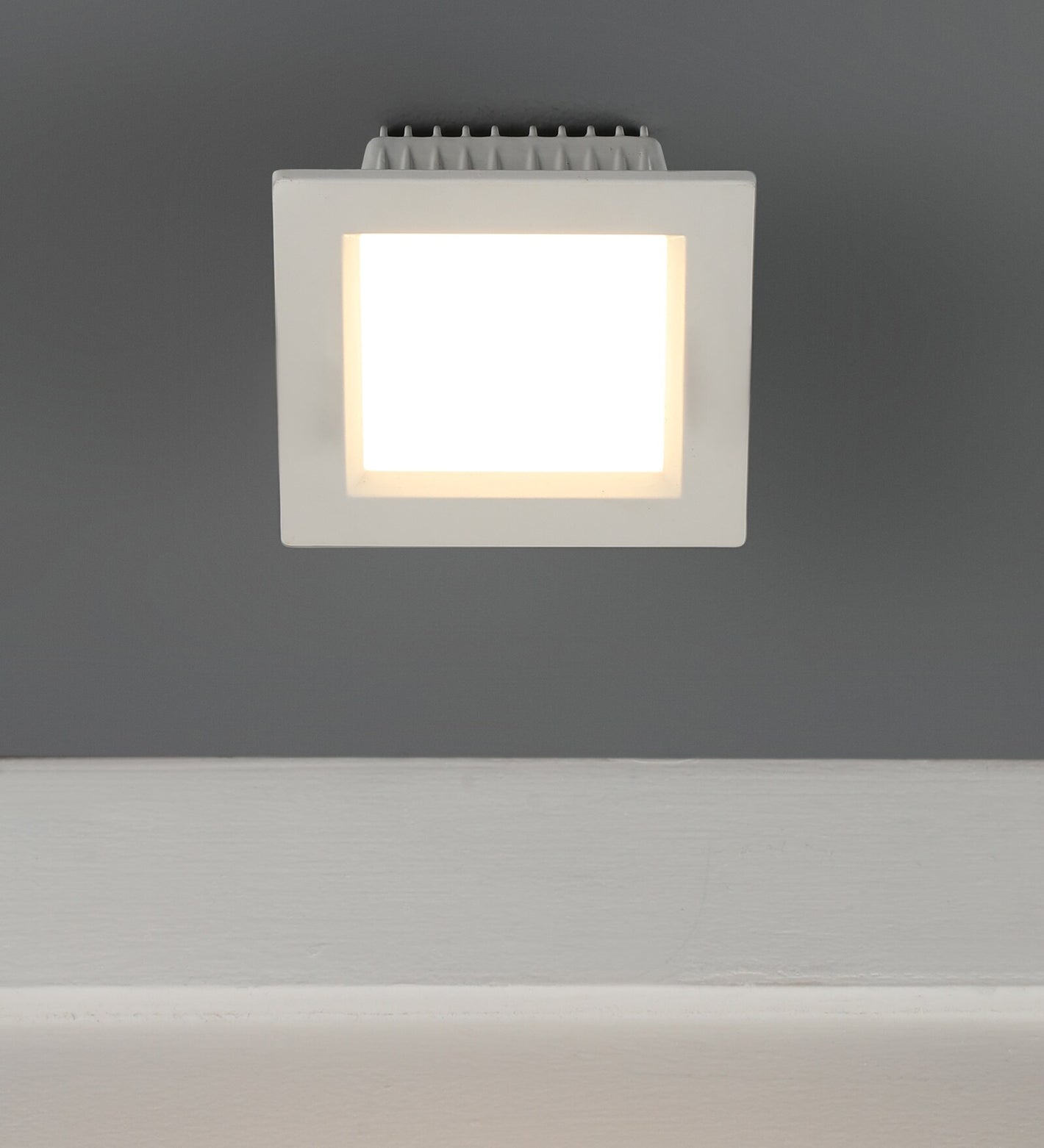 White 12 Watts LED Aluminium Square Panel Down Light | 851-12W-White | Included Bulb | Eliante by Jainsons Lights