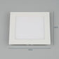 White 12 Watts Led Aluminium Square Panel Down Light | 4018-12W-White | Included Bulb | Eliante by Jainsons Lights