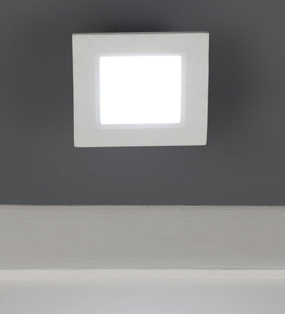 White 6 Watts LED Aluminium Square Panel Down Light | 1011-6W-White | Included Bulb | Eliante by Jainsons Lights
