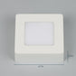 White 6 Watts Led Aluminium Square Panel Down Light | 5018-6W-White | Included Bulb | Eliante by Jainsons Lights