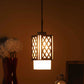Sloka White Glass Hanging Light | MNO-41-1P-Wood | Included Bulb | Eliante by Jainsons Lights
