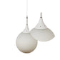 White Metal Single Hanging Light | 10"-DOOM-MF | Included Bulb | Eliante by Jainsons Lights