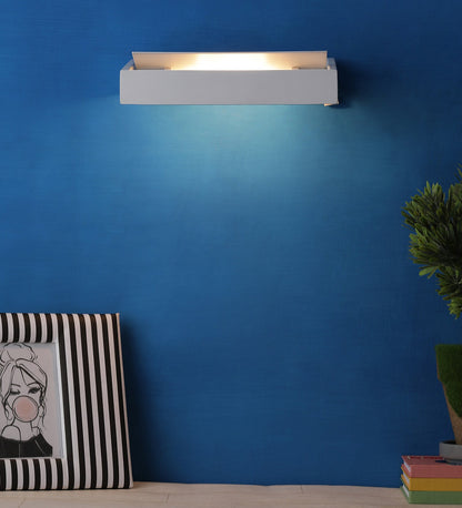 Catania Metal Flush Mount Wall Light (White) | MT-2680-1W | Included Bulb | Eliante by Jainsons Lights