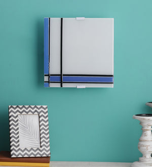 Contemporary Metal Flush Mount Wall Light (White) | 87501 | Included Bulb | Eliante by Jainsons Lights