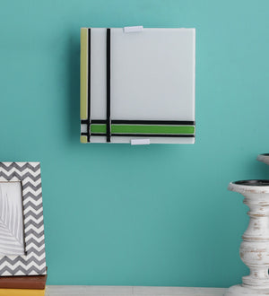 Inverted Metal Flush Mount Wall Light (White) | 87502 | Included Bulb | Eliante by Jainsons Lights