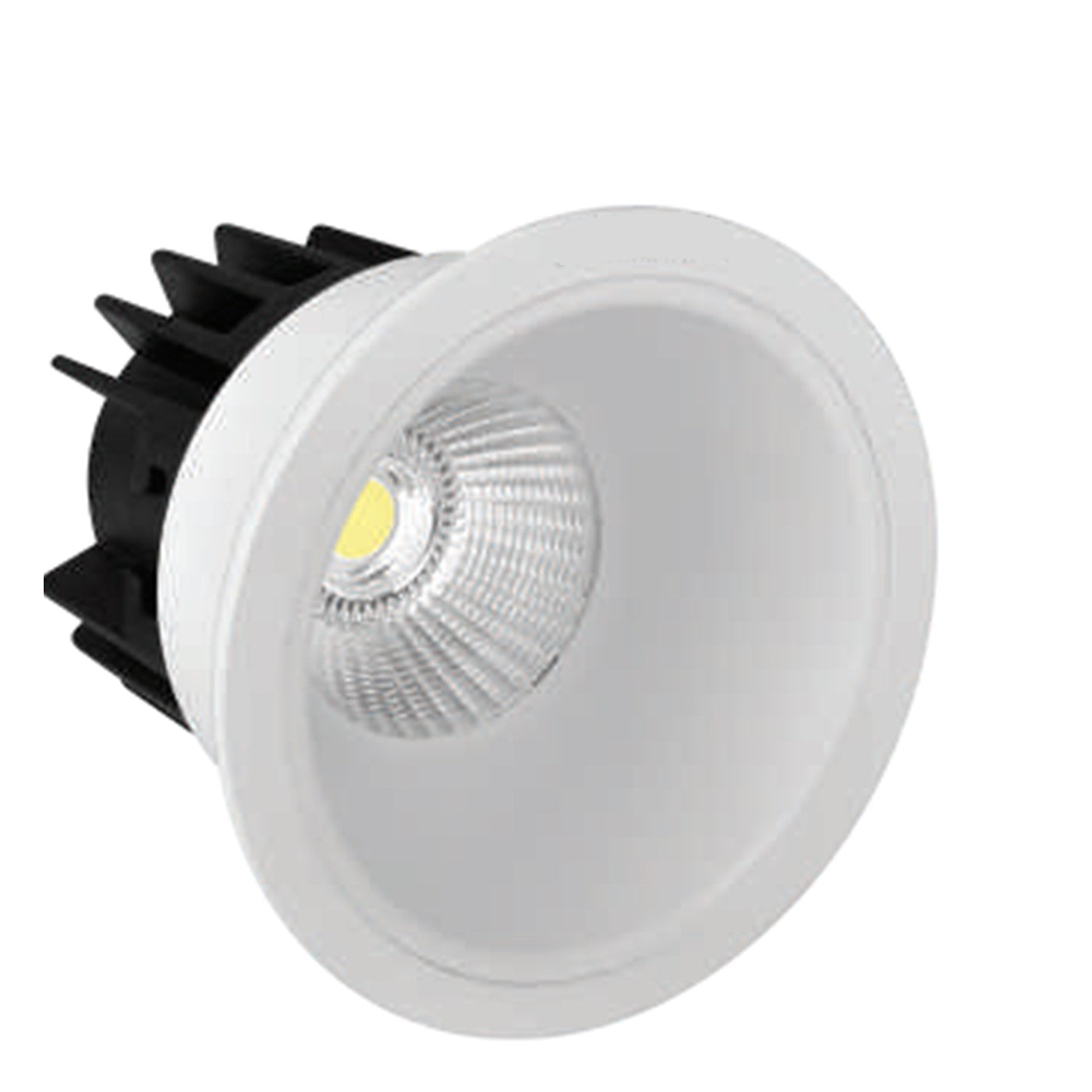 White Reflector Delta Deep Recessed Reflector Ring Cob Downlight 12w ALDEL12R