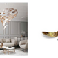 WINGS Hand-Blown Glass Wing Suspension Collection – A Statement Piece for Grand Living Spaces