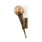 Golden Metal Wall Light - WL0-05 - Included Bulb
