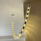 Elysian Crystal Cascade Chandelier – Modern Luxury Sculptural Crystal Hanging Light for Double Height Spaces