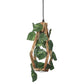 Wood-Leaf Brown WOOD Hanging Light | B-FLOWAR-1LP | Included Bulb | Eliante by Jainsons Lights