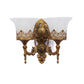 Dijon Glass Wallchieres (Gold) | S-187-2W | Included Bulb | Eliante by Jainsons Lights