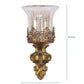 Corner Glass Wallchieres (Gold) | S-197-1W | Included Bulb | Eliante by Jainsons Lights
