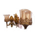Persian Gold Glass Wall Sconces | S-197-2W | Included Bulb | Eliante by Jainsons Lights