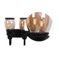Glass Wall Mounted Uplight Sconce (Yellow) | S-163-2W | Included Bulb | Eliante by Jainsons Lights