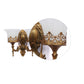 Dijon Glass Wallchieres (Gold) | S-187-2W | Included Bulb | Eliante by Jainsons Lights