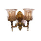 Persian Gold Glass Wall Sconces | S-197-2W | Included Bulb | Eliante by Jainsons Lights