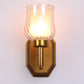 Como Glass Wallchieres (Gold) | S-139-1W | Included Bulb | Eliante by Jainsons Lights