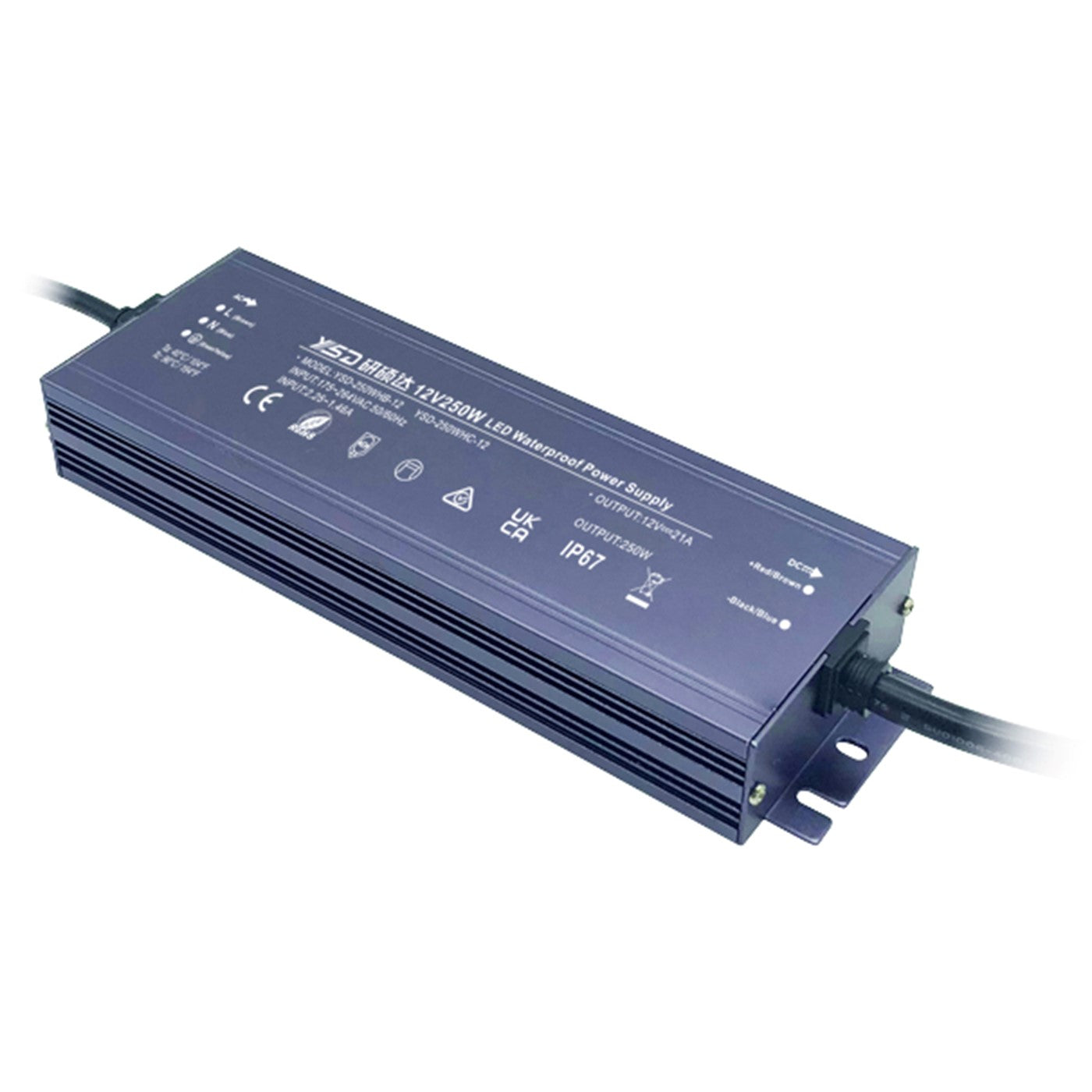 YSD 12vx250w 21a Constant Voltage Waterproof Driver IP67