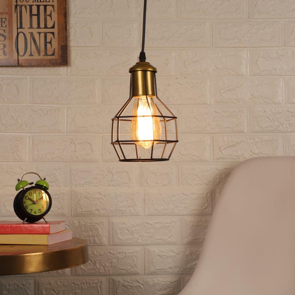 Z 021 1LP EDISON- Raven Black Metal Hanging Light