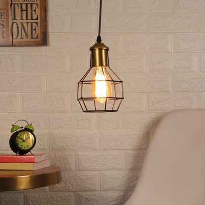 Z 021 1LP EDISON- Raven Black Metal Hanging Light