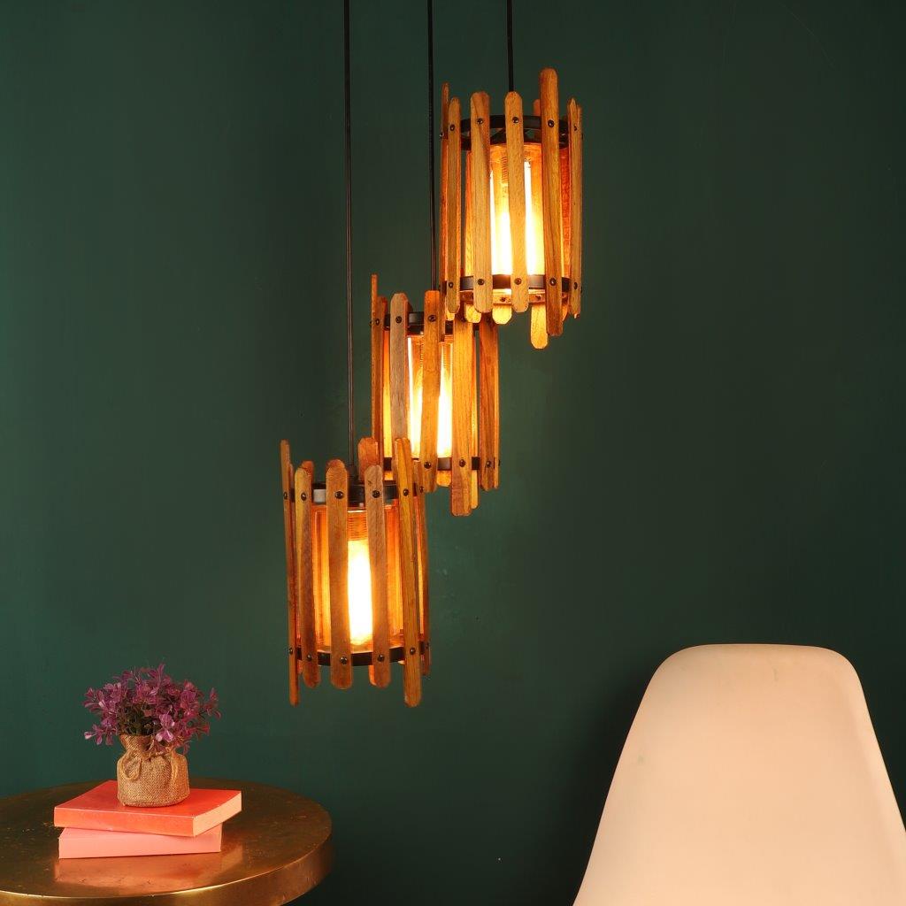 Gloomy Black Metal Hanging Light - Z-106-3LP - Included Bulbs