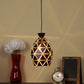 Black Metal Hanging Light - Z-220-HL-BK-GD - Included Bulb