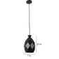 Black Metal Hanging Light - Z-220-HL-BK-GD - Included Bulb
