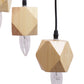 Wooden Cluster Hanging Light -Z-335-4lp - Included Bulb