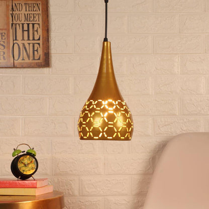 Dorada Gold Metal Hanging Light Z-357-1LP-CFL HALO