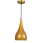 Dorada Gold Metal Hanging Light Z-357-1LP-CFL HALO