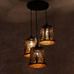 Black Metal Hanging Light - Jz-441-3lp - Included Bulb