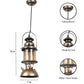 Zaal Black & Gold Iron Hanging Light | MN-104-1LP | Included Bulb | Eliante by Jainsons Lights