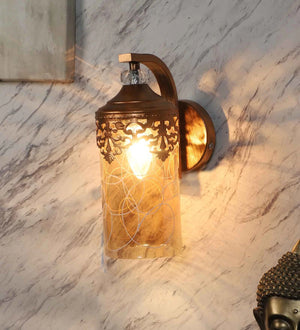 Zeera Copper Iron Wall Light | AT-114-1W | Included Bulb | Eliante by Jainsons Lights