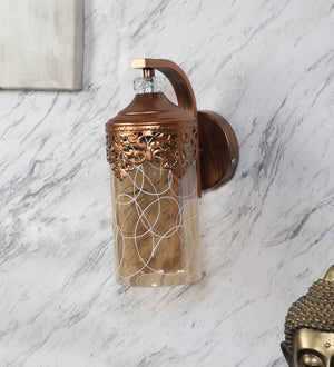 Zeera Copper Iron Wall Light | AT-114-1W | Included Bulb | Eliante by Jainsons Lights
