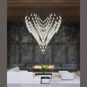 ZORE Programmable LED Crystal Drop Suspension Collection – full view