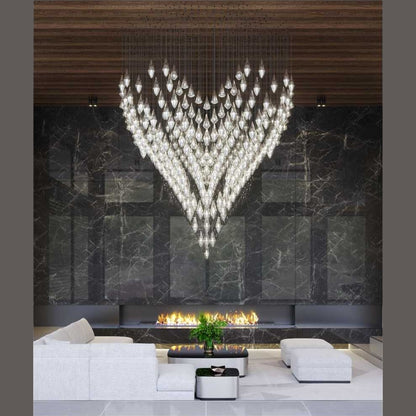 ZORE Programmable LED Crystal Drop Suspension Collection – full view